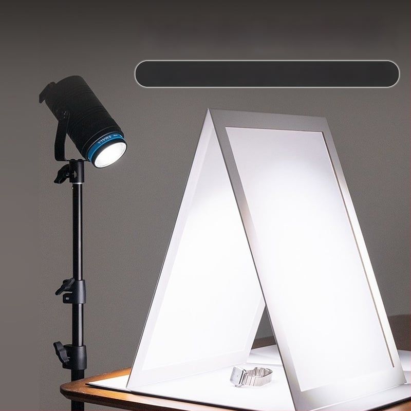 Salokāma gaismas difuzora plāksne rotaslietu fotografēšanai, PVC, 0.15 kg