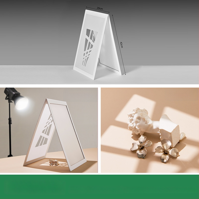 Salokāma gaismas difuzora plāksne rotaslietu fotografēšanai, PVC, 0.15 kg