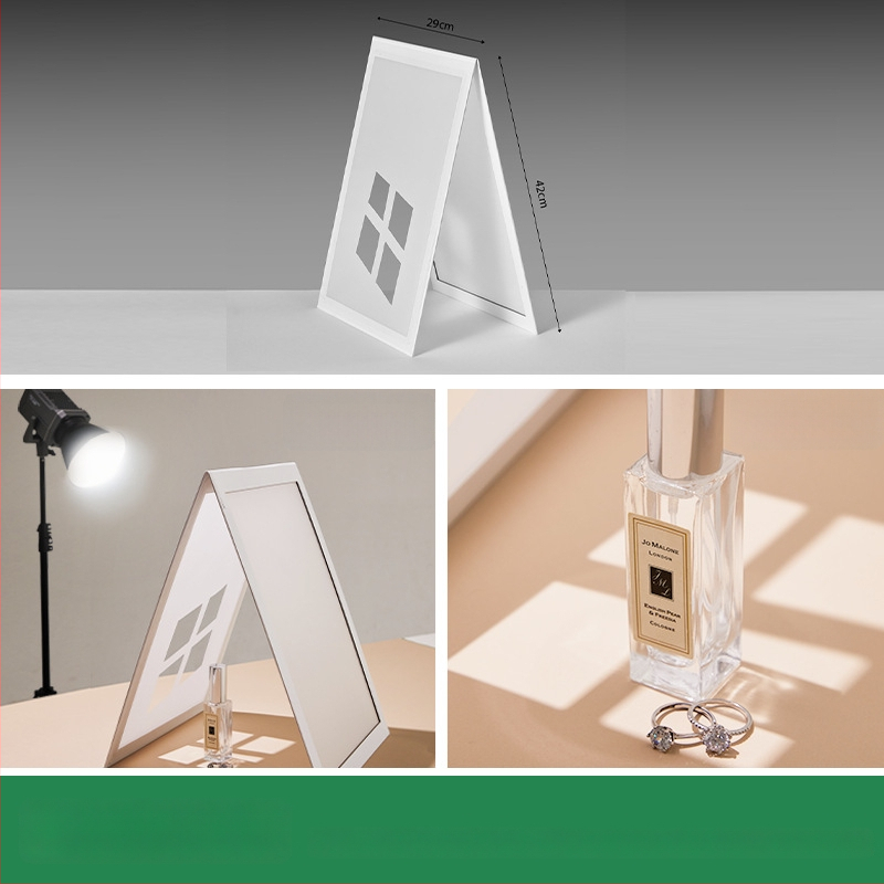 Salokāma gaismas difuzora plāksne rotaslietu fotografēšanai, PVC, 0.15 kg