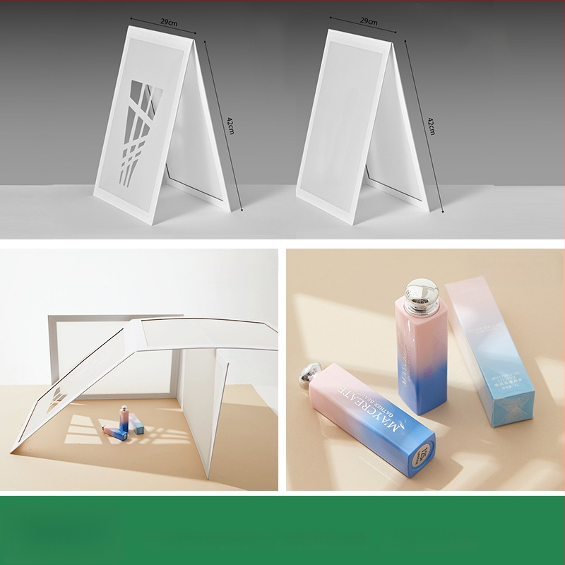 Salokāma gaismas difuzora plāksne rotaslietu fotografēšanai, PVC, 0.15 kg