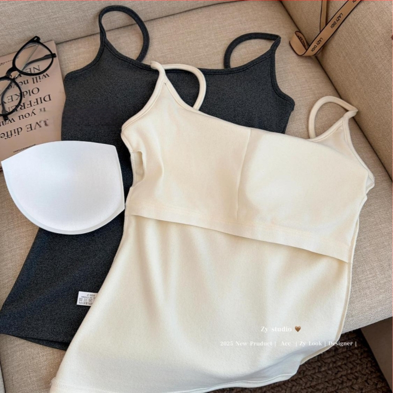 Camisol baza za jesen-zimu s brušenim flecom i odvojivom jastučiću za prsa, dugi kroj, poliester Derong, 201–250 g/m2