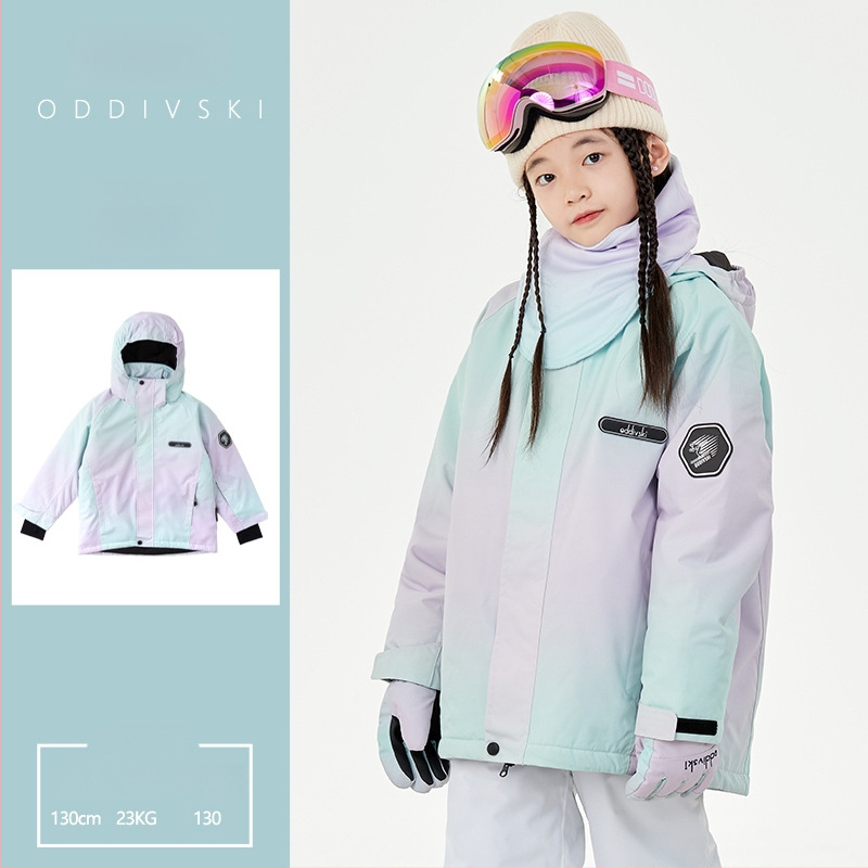 Παιδικό σετ σκι Unisex, παχύ εξωτερικό ανθεκτικό στο χιόνι, επένδυση από μετάξι-βαμβάκι, αδιάβροχο 20000mm, διαπνέον Oxford ύφασμα