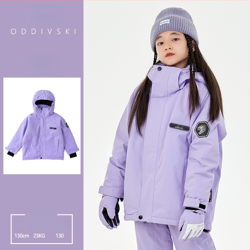 Παιδικό σετ σκι Unisex, παχύ εξωτερικό ανθεκτικό στο χιόνι, επένδυση από μετάξι-βαμβάκι, αδιάβροχο 20000mm, διαπνέον Oxford ύφασμα