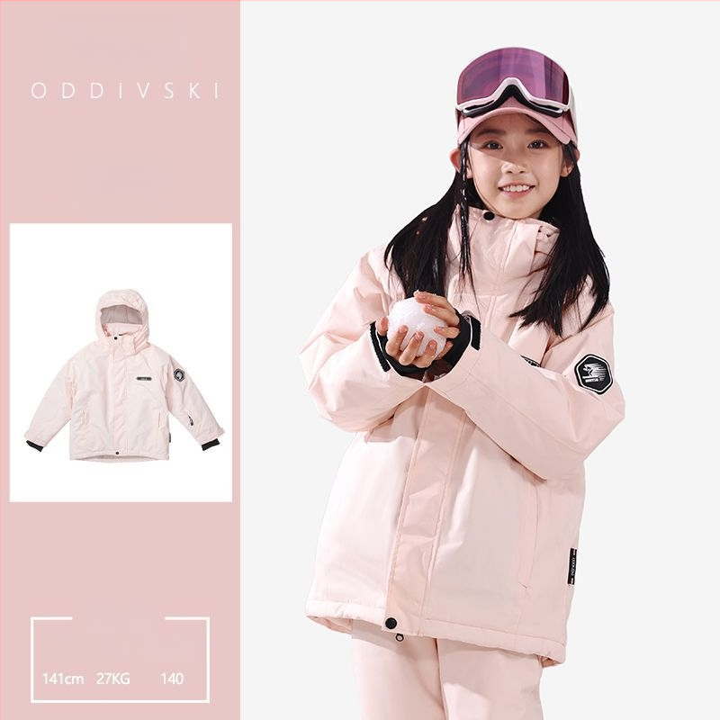 Παιδικό σετ σκι Unisex, παχύ εξωτερικό ανθεκτικό στο χιόνι, επένδυση από μετάξι-βαμβάκι, αδιάβροχο 20000mm, διαπνέον Oxford ύφασμα