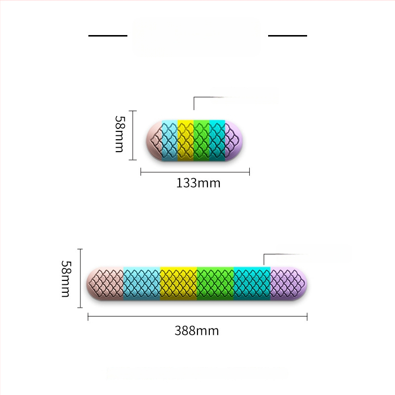 Силиконова клавиатурна подложка за китката с подпора, едностранна, метално щамповано, лого отпечатано, модел J446/J447