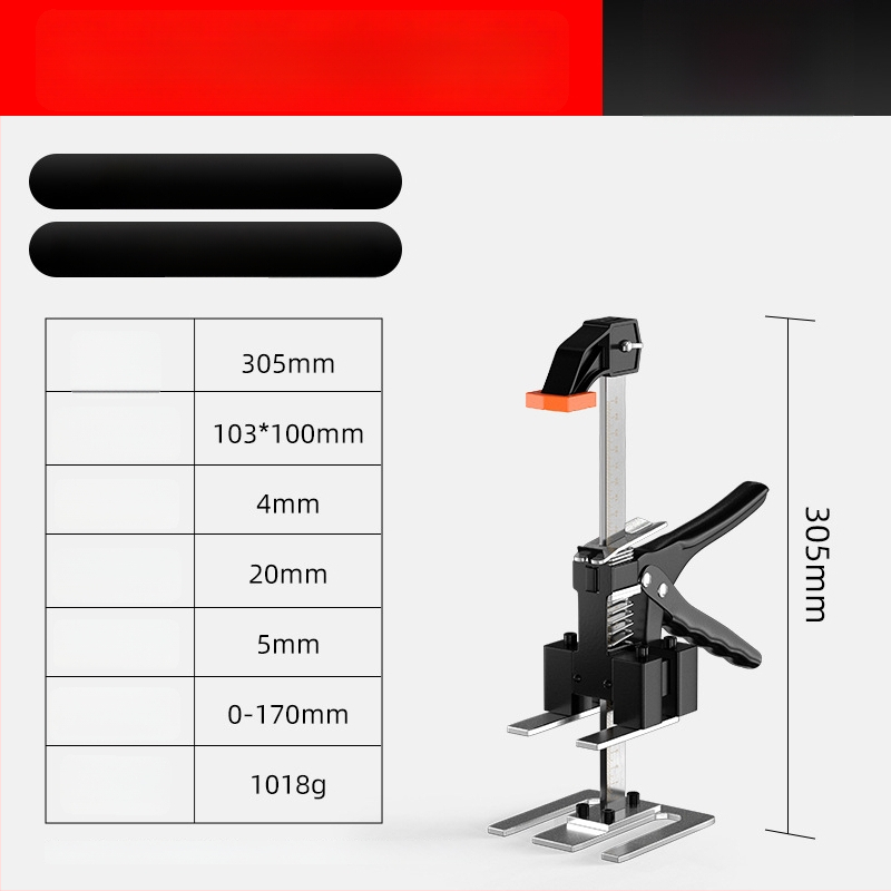 Ručni alat za podešavanje visine za postavljanje pločica i poravnavanje vrata – Cassiolo, karbonsko čelik, kućna uporaba