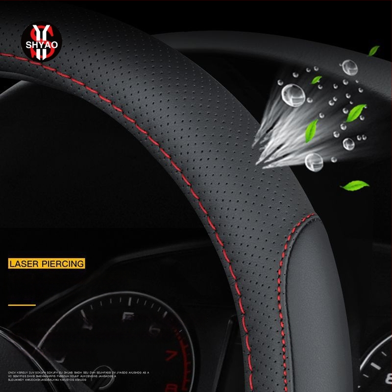 Κάλυμμα τιμονιού αυτοκινήτου από γνήσιο δέρμα – καθολική εφαρμογή για τέσσερις εποχές, αντιολισθητικό, εγκατάσταση σε ειδικά οχήματα