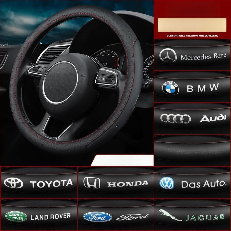 Κάλυμμα τιμονιού αυτοκινήτου από γνήσιο δέρμα – καθολική εφαρμογή για τέσσερις εποχές, αντιολισθητικό, εγκατάσταση σε ειδικά οχήματα