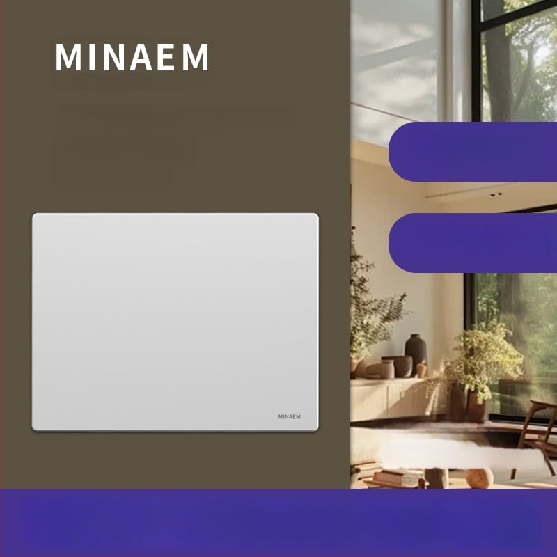 Cutie încastrată pentru joasă tensiune, cu modul multimedia pentru fibră optică, pentru utilizare în interior. Brand Minaem/Monsan. Carcasă și capac din ABS.