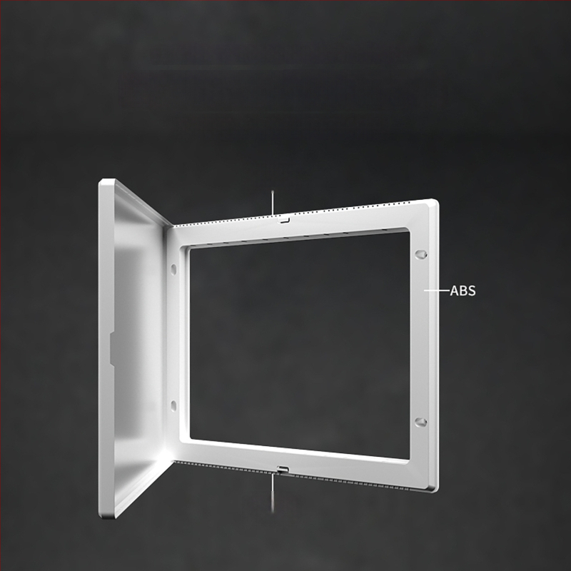 Cutie încastrată pentru joasă tensiune, cu modul multimedia pentru fibră optică, pentru utilizare în interior. Brand Minaem/Monsan. Carcasă și capac din ABS.