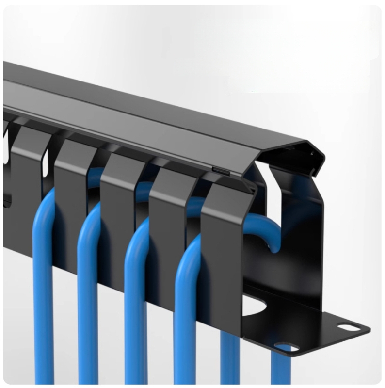 Kabeļu pārvaldības skapis ar 12/24 ostām, izturīgs pret koroziju, lielas ietilpības, piemērots telefona un tīkla kabeliem