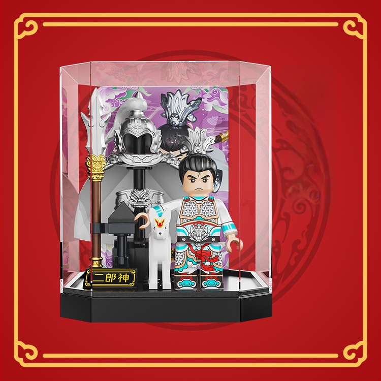 Μίνι φιγούρα κατασκευαστικό σετ Monkey King και Guanyin, ABS πλαστικό, έως 38 τεμάχια, κατάλληλο για ηλικίες 7–14