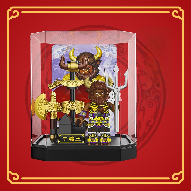 Μίνι φιγούρα κατασκευαστικό σετ Monkey King και Guanyin, ABS πλαστικό, έως 38 τεμάχια, κατάλληλο για ηλικίες 7–14