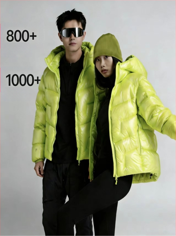 Pūkinė striukė su gobtuvu, trumpas siluetas, unisex, užpildas 86–90% pūkų, šalto apsauga iki -30°C/-15°C