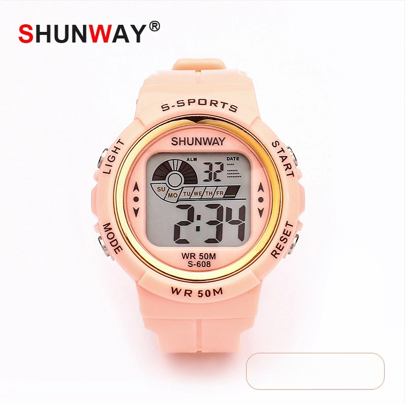 Shengwei Παιδικός ηλεκτρονικός ρολόι με νυχτερινό φωτισμό για μαθητές — αδιάβροχος μέχρι 50 μ, ψηφιακή οθόνη, λουρί TPU