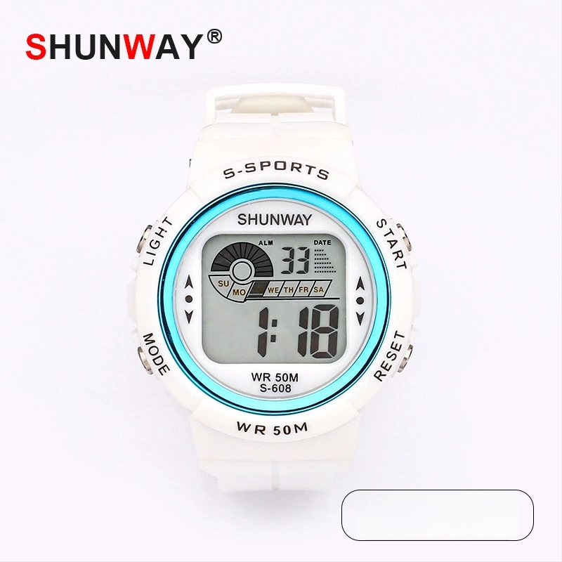 Shengwei Παιδικός ηλεκτρονικός ρολόι με νυχτερινό φωτισμό για μαθητές — αδιάβροχος μέχρι 50 μ, ψηφιακή οθόνη, λουρί TPU