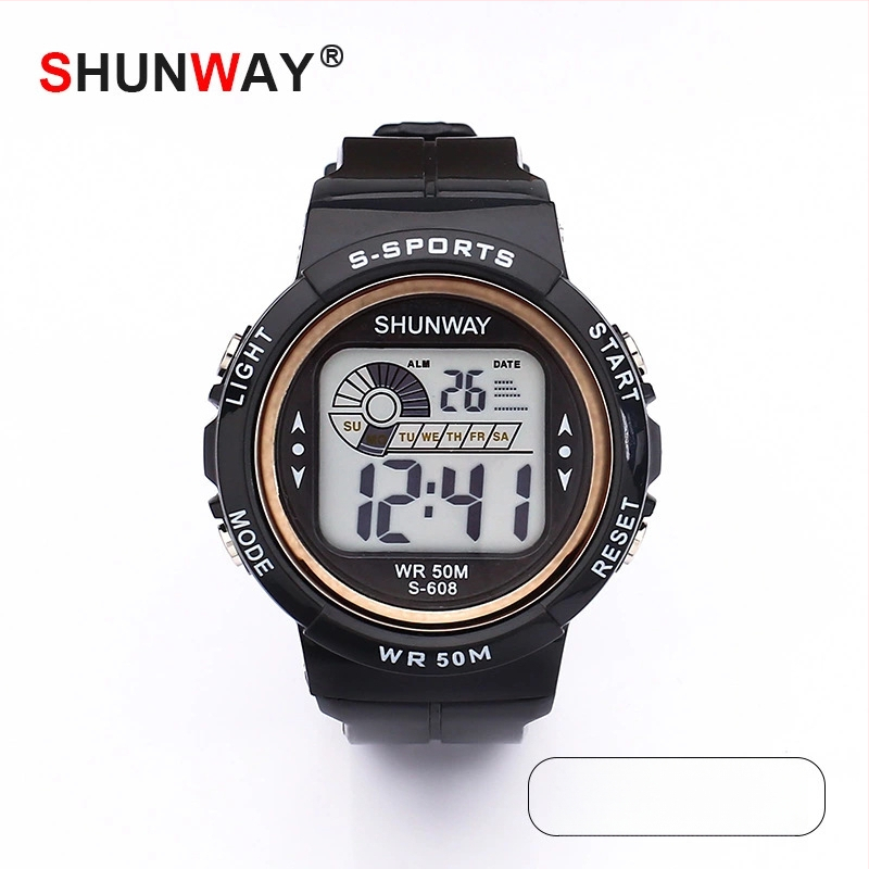 Shengwei Παιδικός ηλεκτρονικός ρολόι με νυχτερινό φωτισμό για μαθητές — αδιάβροχος μέχρι 50 μ, ψηφιακή οθόνη, λουρί TPU