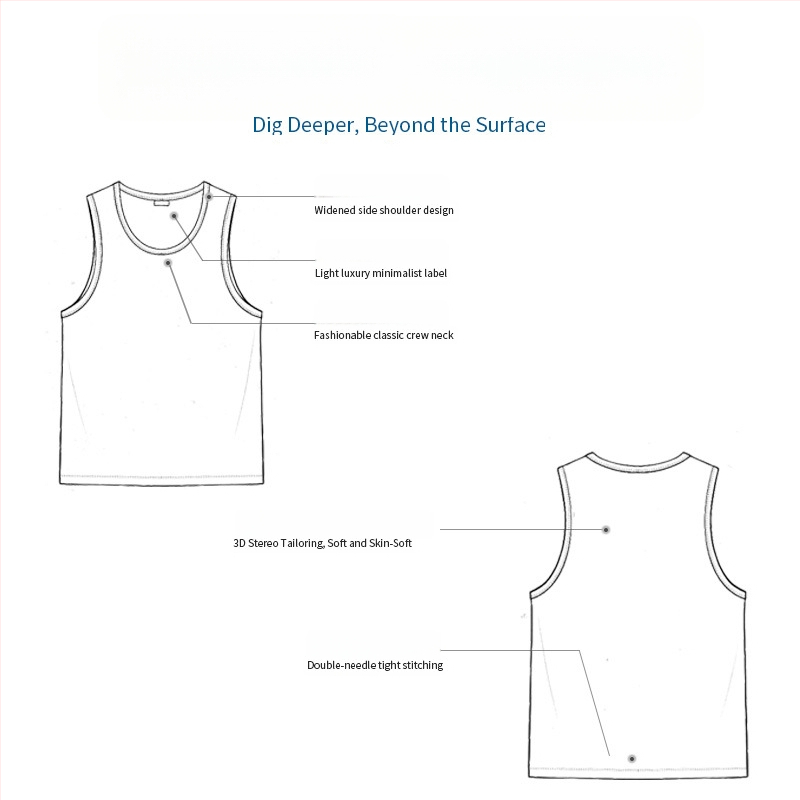 Sporta veste bez piedurknēm no kokvilnas – vienkrāsaina, brīvs griezums, biezs audums