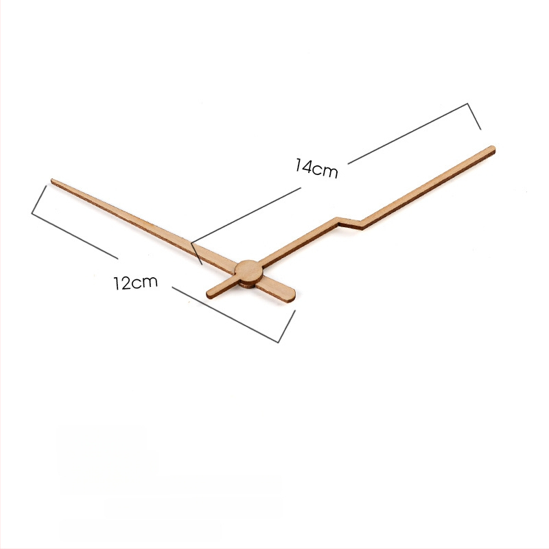 Часовникови стрелки от твърдо дърво черен орех за стенни часовници — персонализирана обработка, отпечатано лого