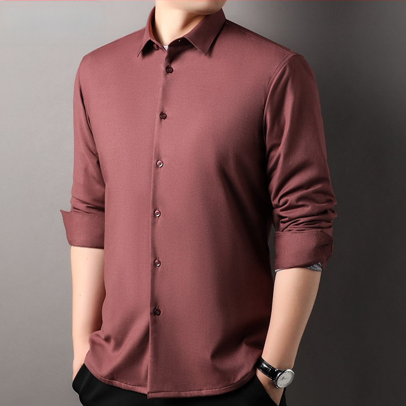 Vyriniai marškiniai su žąsų pūkų užpildais, Modal audinys, kvadratinė apykaklė, ilgos rankovės, prigludęs kirpimas, žiema 2024