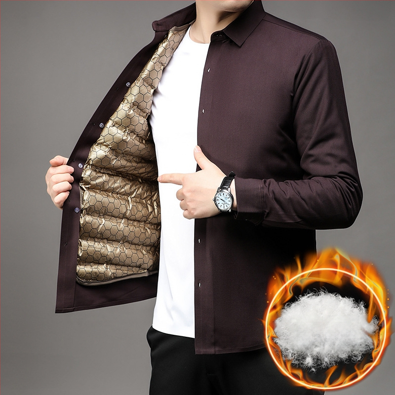 Vyrinis marškinys su grafeno izoliacija ir nuimamą pūkų įdėklą žiemai