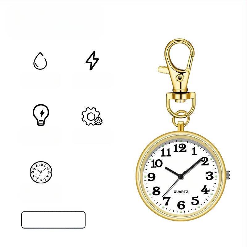 Egzamino kišeninis laikrodis su mechaniniu judėjimu, apvalus ciferblatas 40 mm, lydinio korpusas, įprastas stiklas