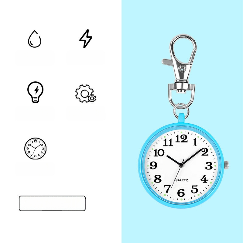 Egzamino kišeninis laikrodis su mechaniniu judėjimu, apvalus ciferblatas 40 mm, lydinio korpusas, įprastas stiklas