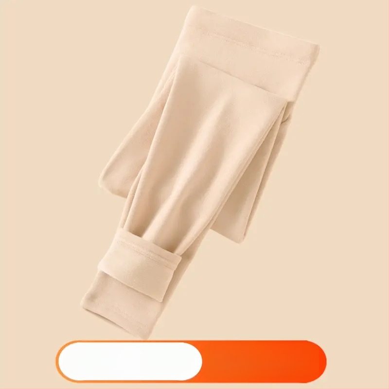 Pantaloni de maternitate cu căptușeală polar, groși, talie înaltă, croială lejeră, pentru toamnă-iarnă