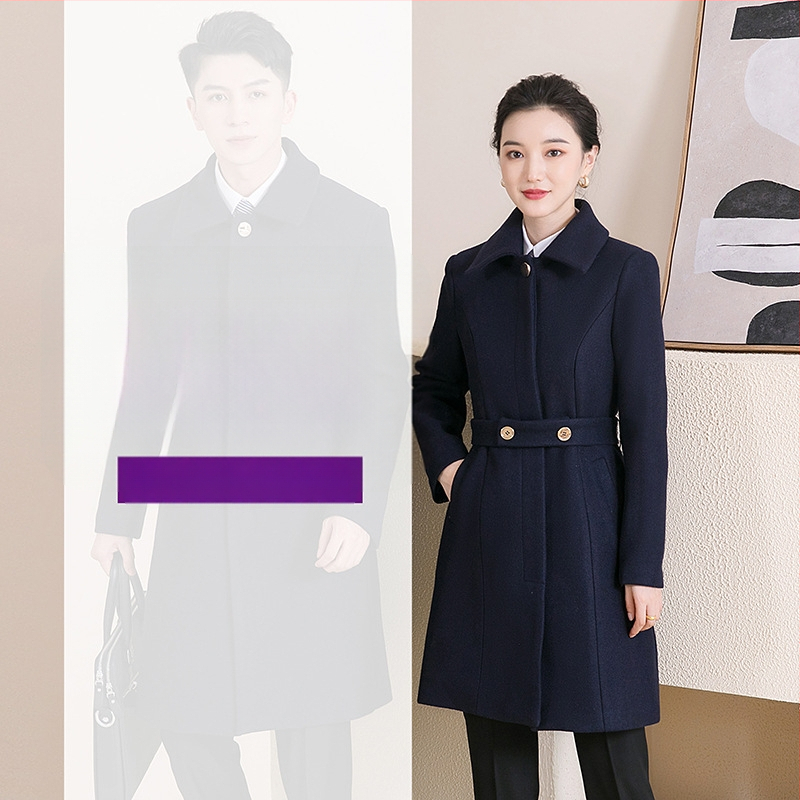 Γυναικείο tweed παλτό μεσαίου μήκους, μακριά μανίκια, μονόμπροστο κούμπωμα, με ζώνη, εξωτερικό ύφασμα 80% πολυεστέρας / 20% βαμβάκι, επένδυση 100% βαμβάκι