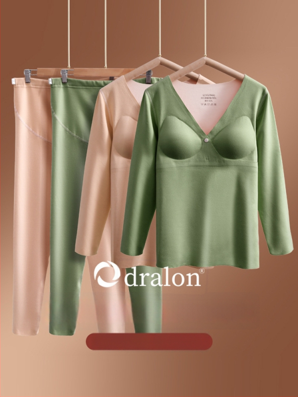 Termālā apakšveļa grūtniecēm ar barošanas atveri un fleece iekšējo apdari, garām piedurknēm tops un bikses, 90–95% poliesters