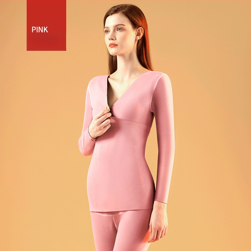 Termālā apakšveļa grūtniecēm ar barošanas atveri un fleece iekšējo apdari, garām piedurknēm tops un bikses, 90–95% poliesters