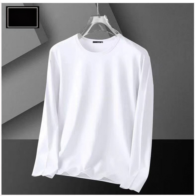 Korejas stilā garām piedurknēm T-krekls, modal audums, šaurs piegriezums (apļveida kakla izgriezums, visiem gadalaikiem)