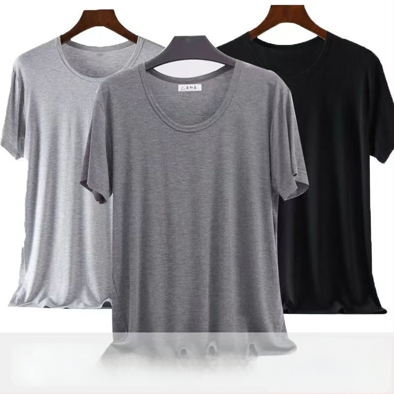 Vīriešu modal T-krekls ar īsām piedurknēm, apaļais kakls, ultra plāns, augsta elastība