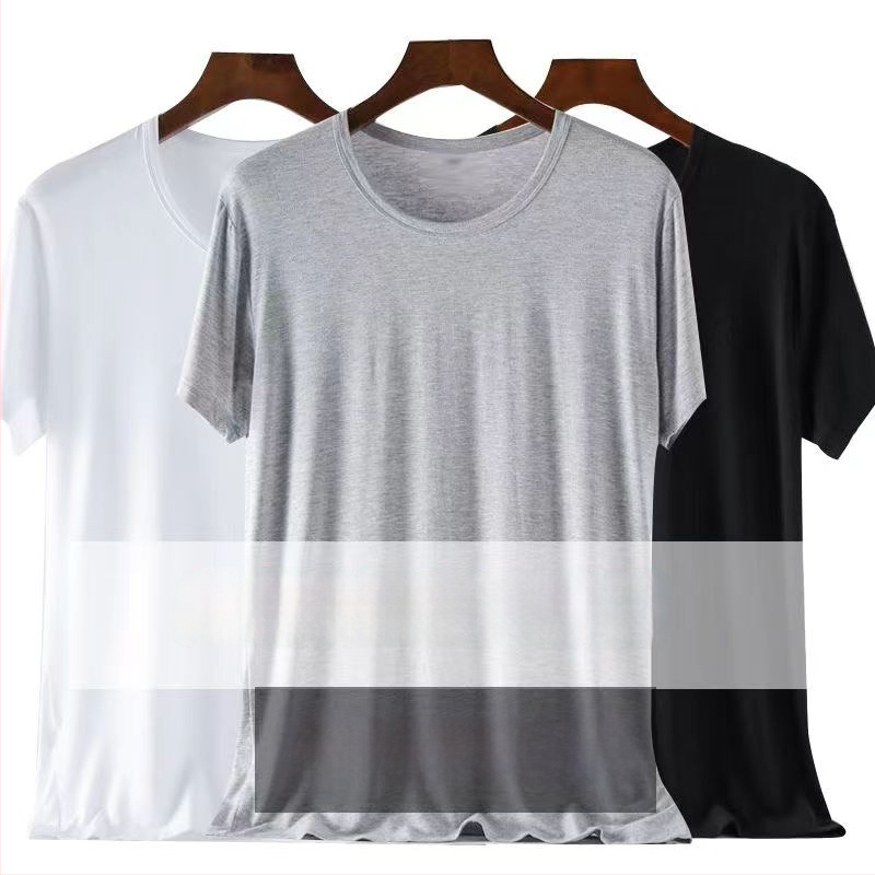 Vīriešu modal T-krekls ar īsām piedurknēm, apaļais kakls, ultra plāns, augsta elastība