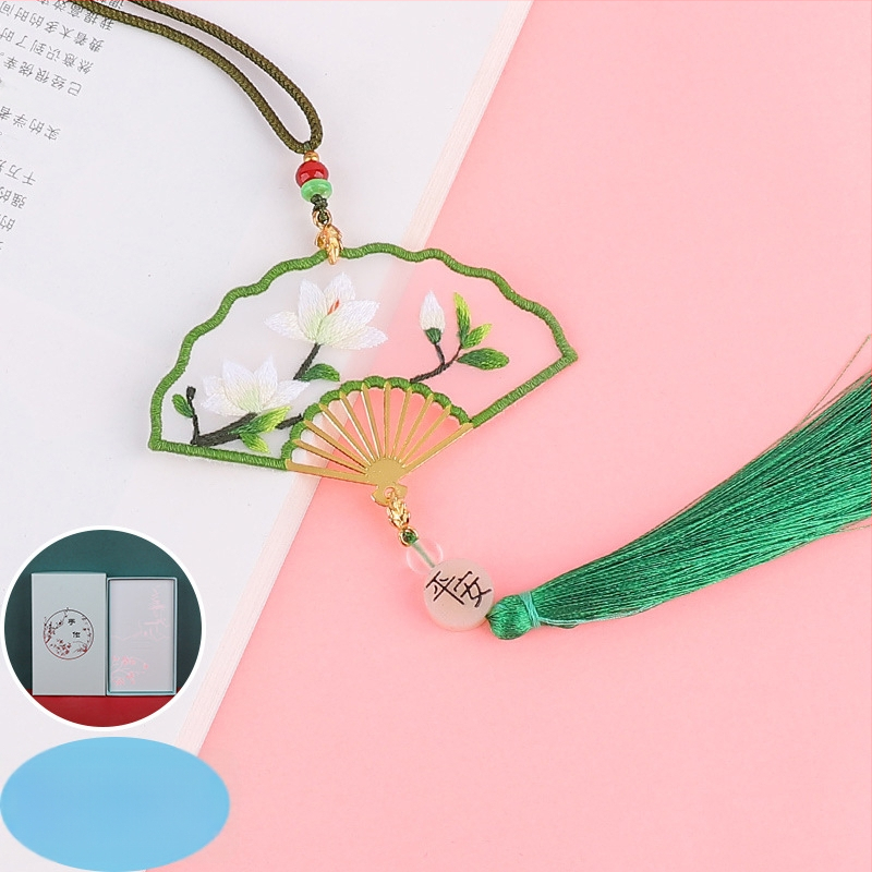 Siuvinėjimo komplektas užrašų knygelėms – Suzhou siuvinėjimas pradedantiesiems, automobilio puošmena, senovės Kinijos stilius