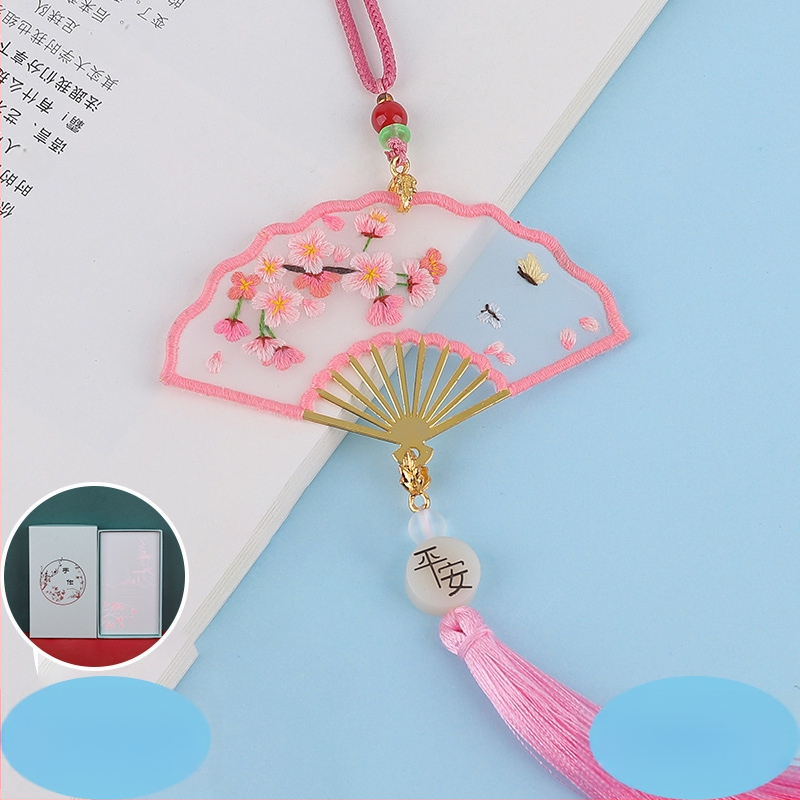 Siuvinėjimo komplektas užrašų knygelėms – Suzhou siuvinėjimas pradedantiesiems, automobilio puošmena, senovės Kinijos stilius