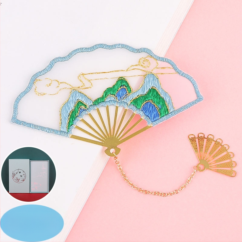 Siuvinėjimo komplektas užrašų knygelėms – Suzhou siuvinėjimas pradedantiesiems, automobilio puošmena, senovės Kinijos stilius