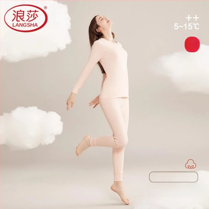 Langsha Sieviešu termo komplekts no kokvilnas – plāns pamatslānis rudens/ziema, augšējā un apakšējā daļa, galvenais materiāls 90% kokvilna, oderējums 90% kokvilna