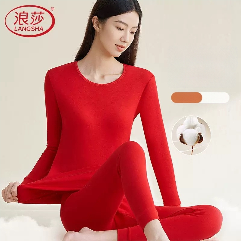 Langsha Sieviešu termo komplekts no kokvilnas – plāns pamatslānis rudens/ziema, augšējā un apakšējā daļa, galvenais materiāls 90% kokvilna, oderējums 90% kokvilna