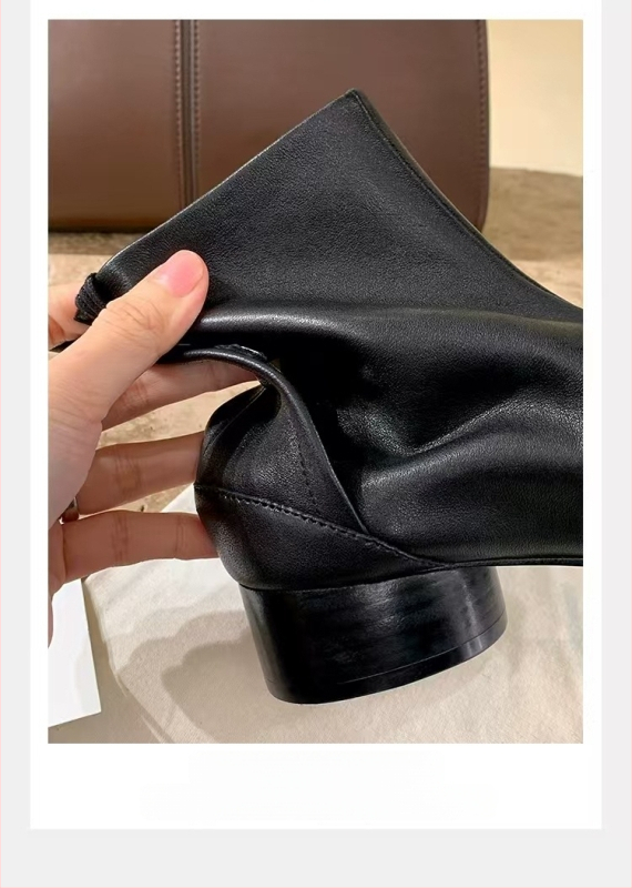 Sieviešu Martins zābaki ar split-toe dizainu, vidējais papēdis 3–5 cm, PU augšdaļa un PU odere, gumijas zole