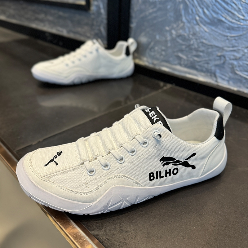 Vīriešu Slip-On apavi, elpojošs mikrošķiedras augšējā daļa, apaļš purns, zems papēdis, EVA iekšējā oderē, gumijas zole