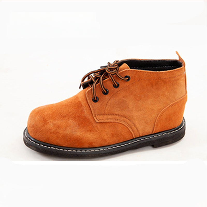 Töökingad keevitajale, kõrge varrega, teraskaitse varvas, veisnahk, kummist tald, nahkvooder