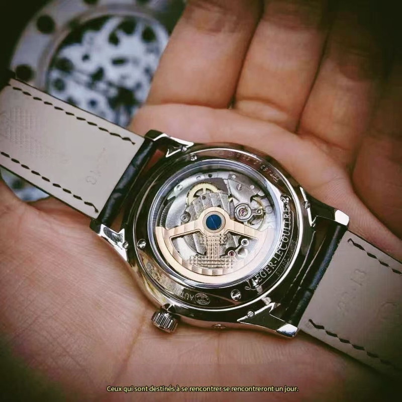 Мъжки часовник с лунна фаза, ултра тънък автоматичен механичен часовник, циферблат 39,5 мм, дебелина 12 мм, корпус от неръждаема стомана, кожена гривна, движение Pearl 2813