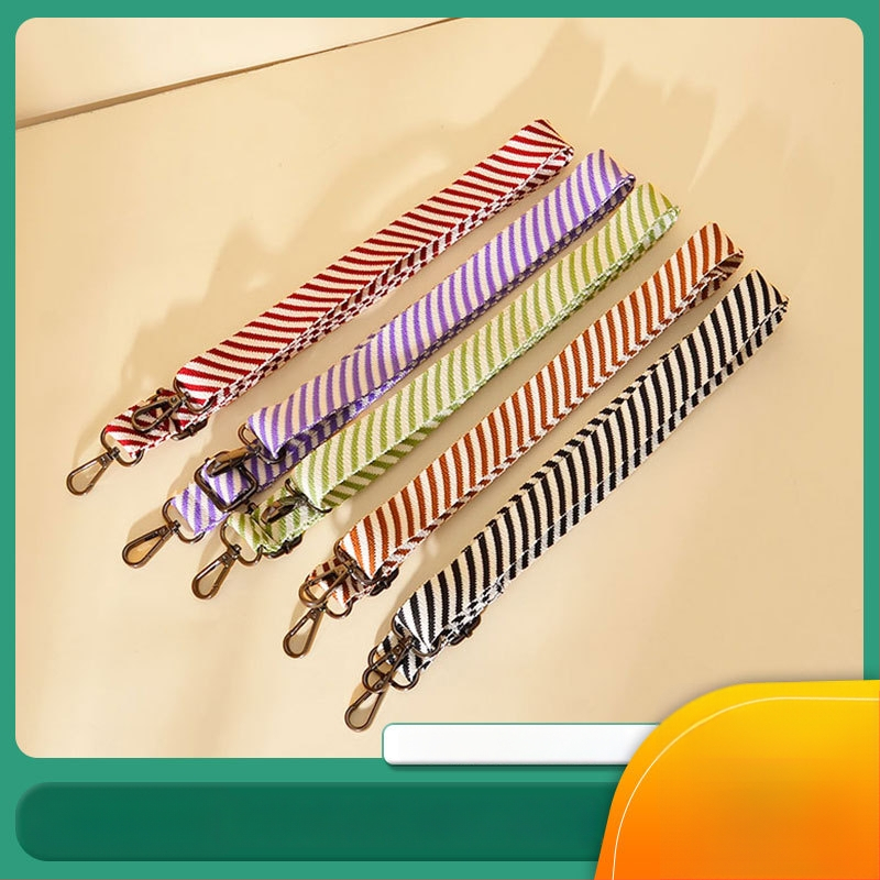 Somas pleca siksna, regulējama, adīta, krāsainas svītras, poliesteris