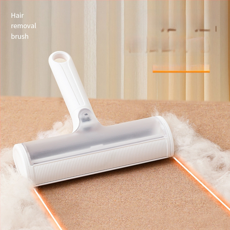 Ролка за премахване на котешка козина – двупосочен инструмент за премахване на косми по диван и килим – извита четка за косми, ABS + полиестерна материя