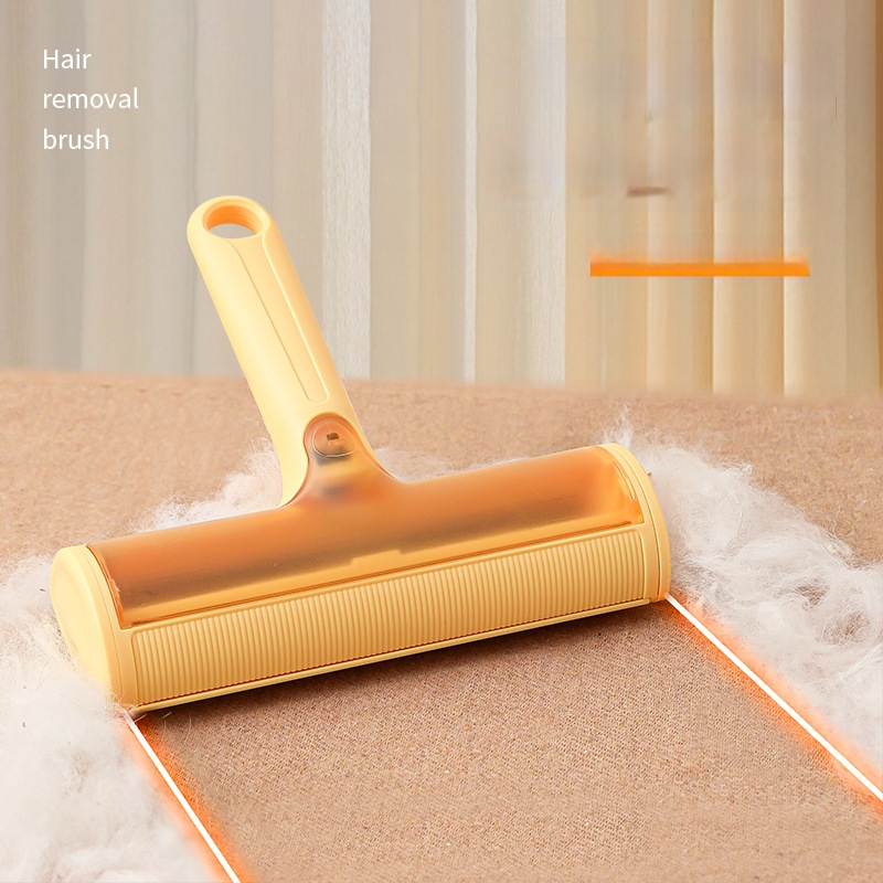 Ролка за премахване на котешка козина – двупосочен инструмент за премахване на косми по диван и килим – извита четка за косми, ABS + полиестерна материя