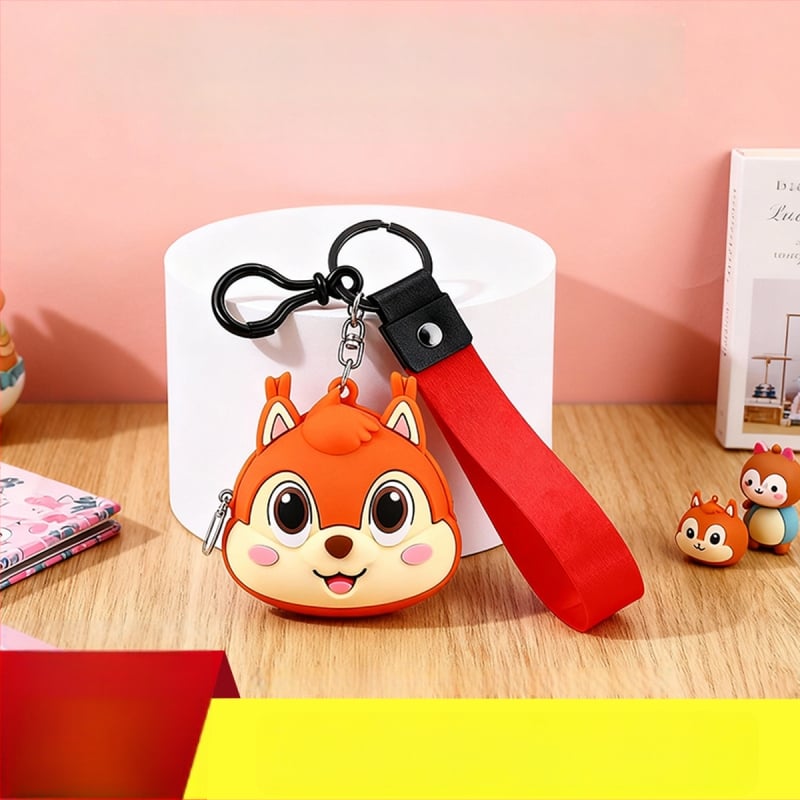 Силиконово портмоне за деца и ученици — анимационен животински дизайн, цип за отваряне, монетник, възможност за персонализация