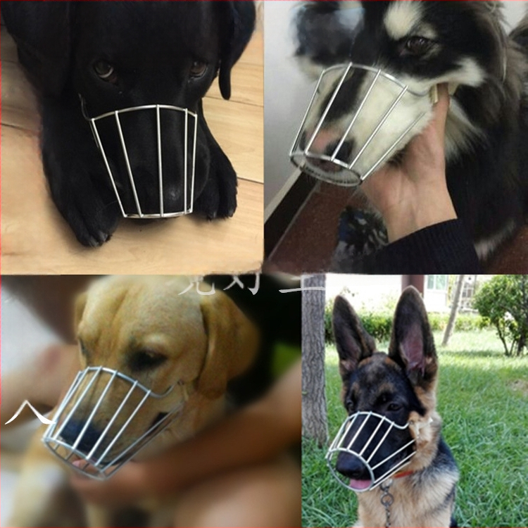 Μάσκα σκύλου από ανοξείδωτο ατσάλι με αντιδαγκωτική κατασκευή και δυνατότητα πόσης νερού