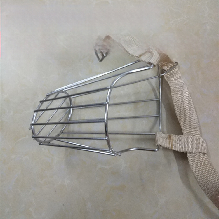 Μάσκα σκύλου από ανοξείδωτο ατσάλι με αντιδαγκωτική κατασκευή και δυνατότητα πόσης νερού