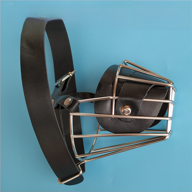 Μάσκα σκύλου από ανοξείδωτο ατσάλι με αντιδαγκωτική κατασκευή και δυνατότητα πόσης νερού